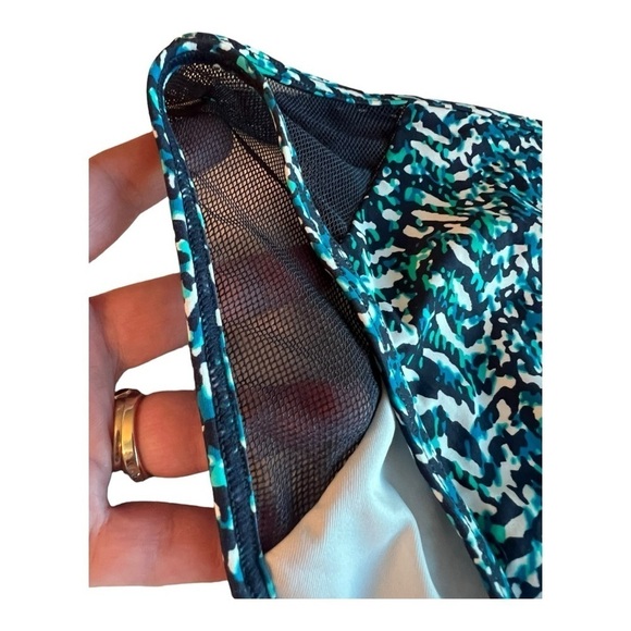 Vince Camuto High Leg Bikini Bottom Abstract Animal in Midnight Blue NEW - Picture 6 of 15